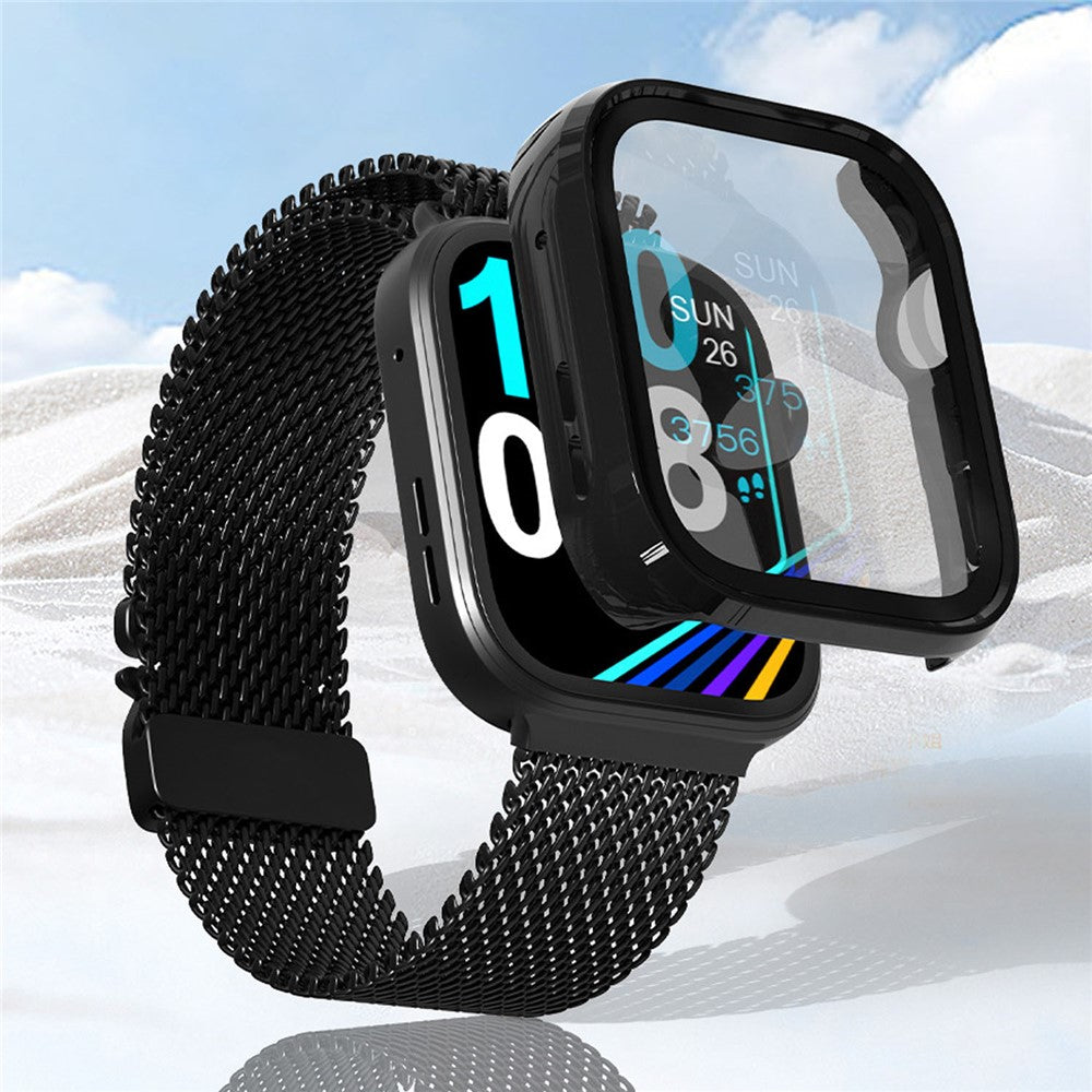 Til Huawei Watch Fit 5 Pro PC-urcover + skærmbeskytter af hærdet glas All-Around beskyttelsescover