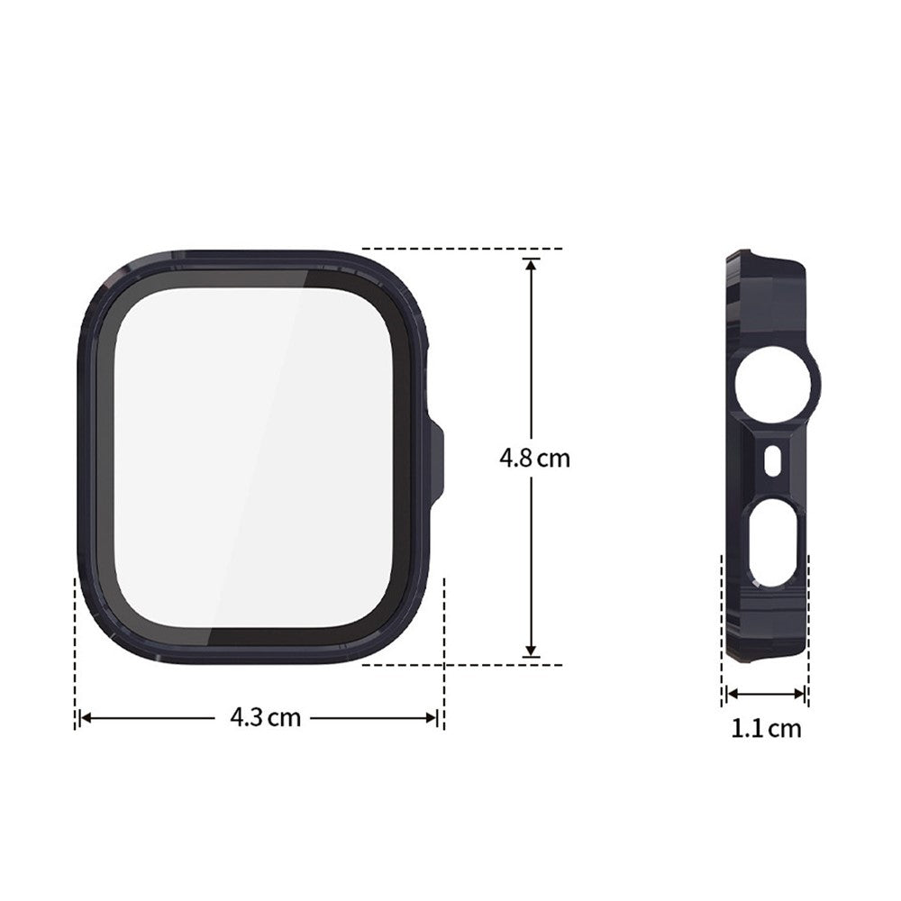 Til Huawei Watch Fit 5 Pro PC-urcover + skærmbeskytter af hærdet glas All-Around beskyttelsescover