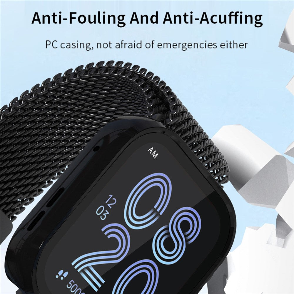 Til Huawei Watch Fit 5 Watch PC-etui med hærdet glas skærmbeskytter 2 i 1 fuld dækning