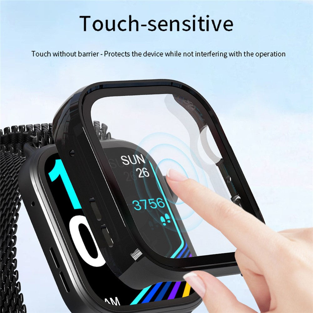 Til Huawei Watch Fit 5 Watch PC-etui med hærdet glas skærmbeskytter 2 i 1 fuld dækning