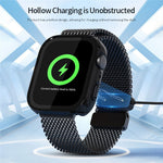 Til Huawei Watch Fit 5 Watch PC-etui med hærdet glas skærmbeskytter 2 i 1 fuld dækning
