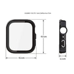Til Huawei Watch Fit 5 Watch PC-etui med hærdet glas skærmbeskytter 2 i 1 fuld dækning
