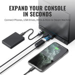 JYS SDM007 4-in-1 USB Hub 3x USB-A 3.0 + 1x USB-C 5Gbps Mini Dock for Steam Machine  /  PS5  /  PC