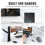 JYS SDM007 4-in-1 USB Hub 3x USB-A 3.0 + 1x USB-C 5Gbps Mini Dock for Steam Machine  /  PS5  /  PC