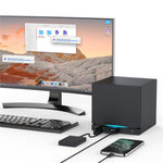 JYS SDM007 4-in-1 USB Hub 3x USB-A 3.0 + 1x USB-C 5Gbps Mini Dock for Steam Machine  /  PS5  /  PC