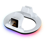 YZC-523 Dual Charging Stand for PS5  /  PS5 Edge Controller RGB Lighting LED Display Fast Charge Dock Station