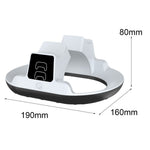 YZC-523 Dual Charging Stand for PS5  /  PS5 Edge Controller RGB Lighting LED Display Fast Charge Dock Station