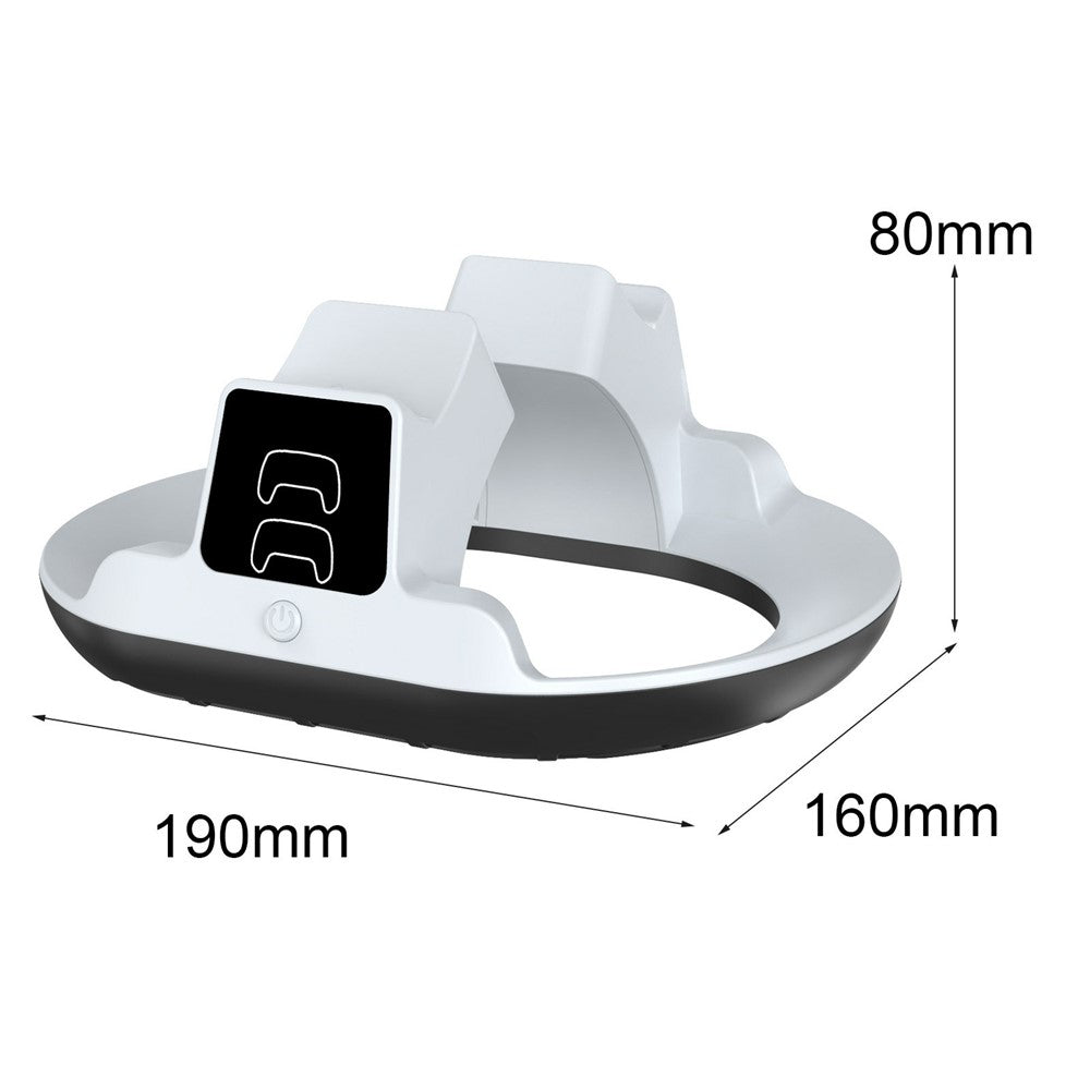YZC-523 Dual Charging Stand for PS5  /  PS5 Edge Controller RGB Lighting LED Display Fast Charge Dock Station