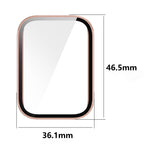 Til Xiaomi Smart Band 10 Pro (Ceramic Edition) Beskyttelsescover med hærdet glas skærmbeskytter PC-urcover