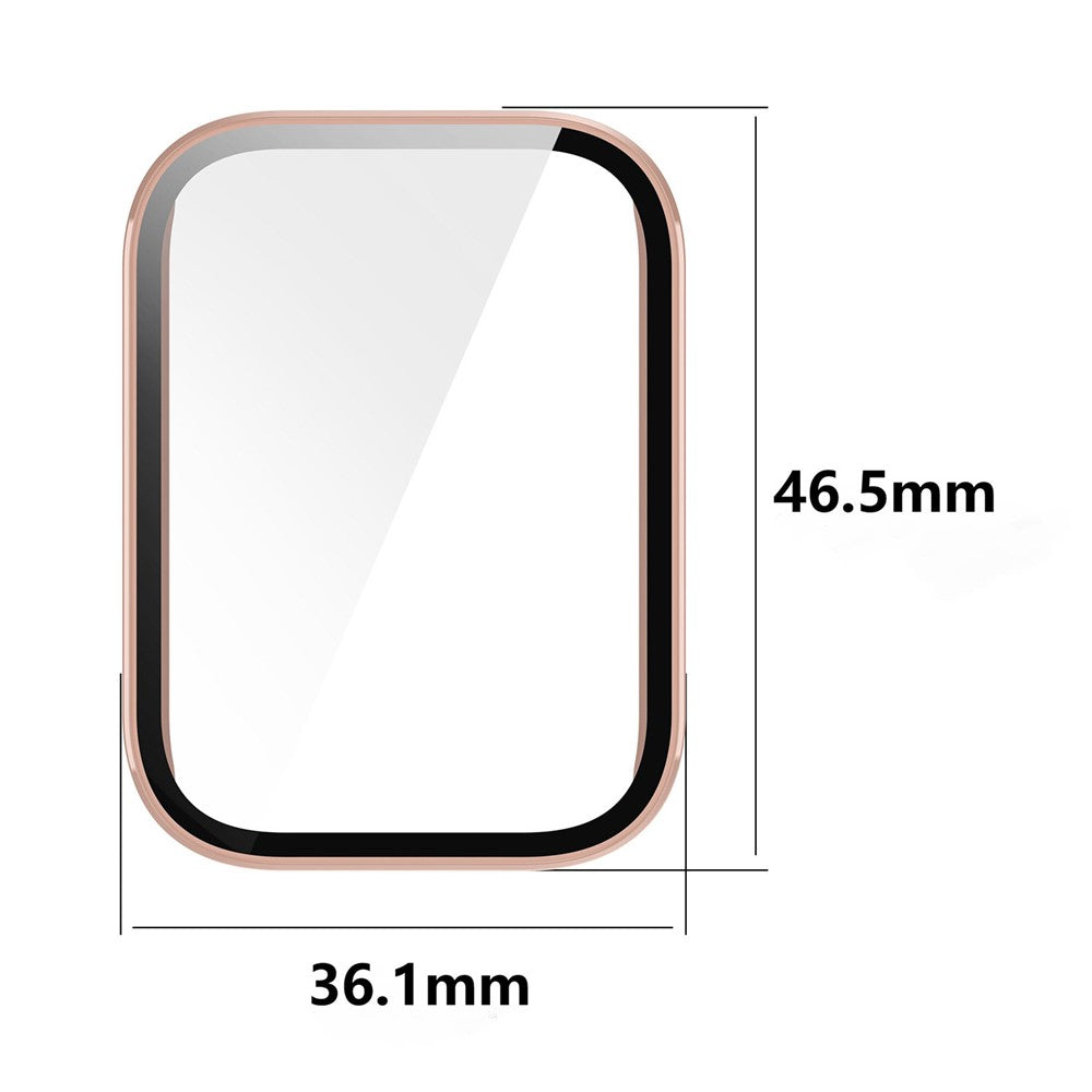 Til Xiaomi Smart Band 10 Pro (Ceramic Edition) Beskyttelsescover med hærdet glas skærmbeskytter PC-urcover