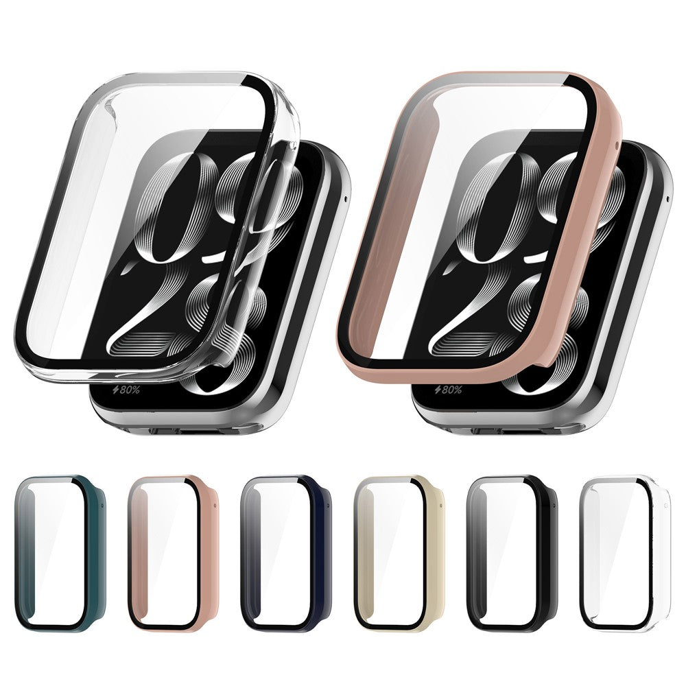 Til Xiaomi Smart Band 10 Pro (Ceramic Edition) Beskyttelsescover med hærdet glas skærmbeskytter PC-urcover