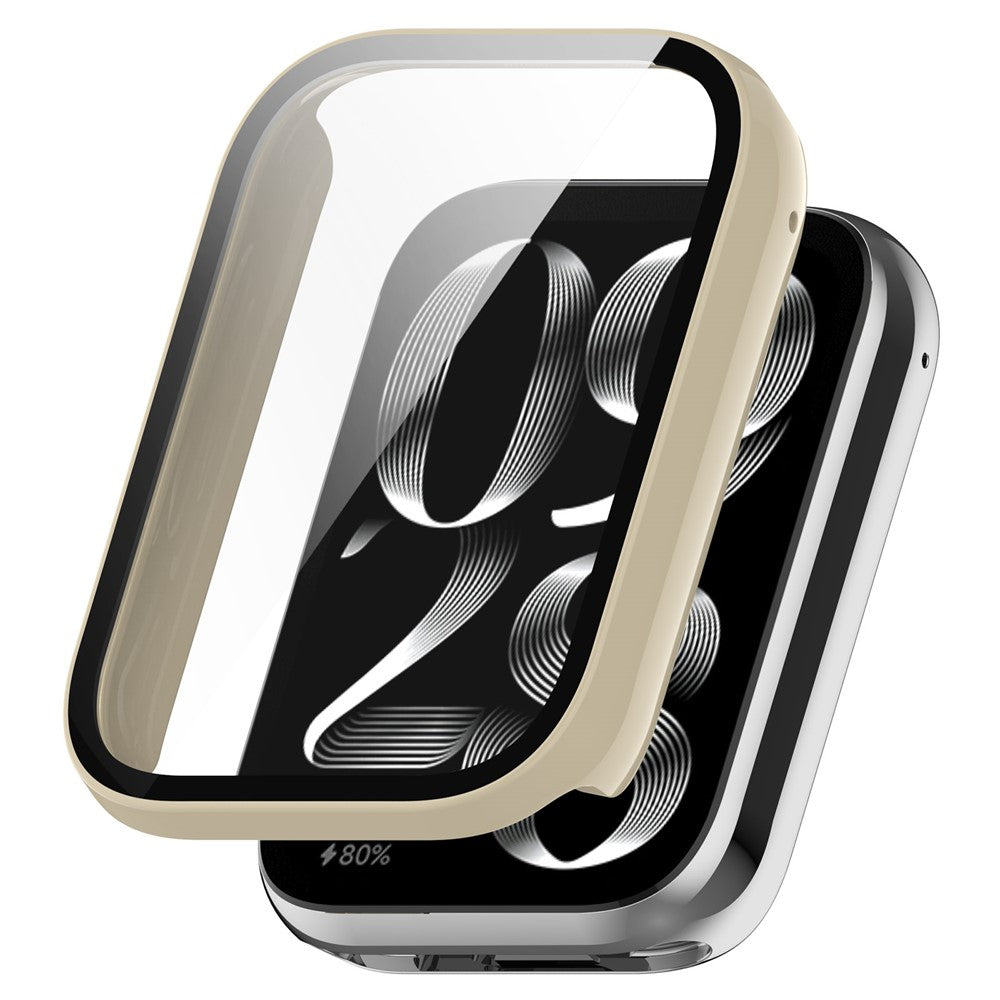 Til Xiaomi Smart Band 10 Pro (Ceramic Edition) Beskyttelsescover med hærdet glas skærmbeskytter PC-urcover