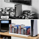 8026 16-i-1 spilskivelagerorganisator til PS5 / PS4 / Nintendo Switch Universal Disc Holder skrivebordsstativ