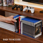 8026 16-i-1 spilskivelagerorganisator til PS5 / PS4 / Nintendo Switch Universal Disc Holder skrivebordsstativ