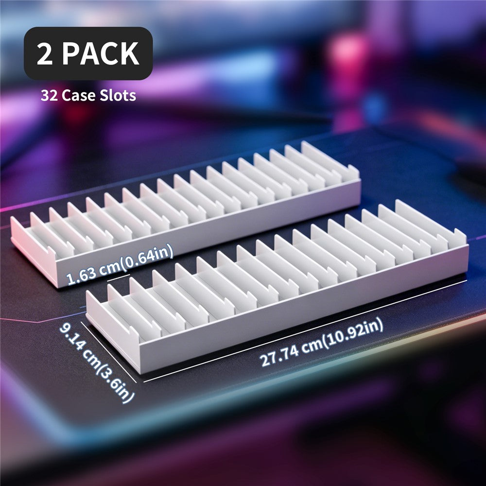 8026 16-i-1 spilskivelagerorganisator til PS5 / PS4 / Nintendo Switch Universal Disc Holder skrivebordsstativ