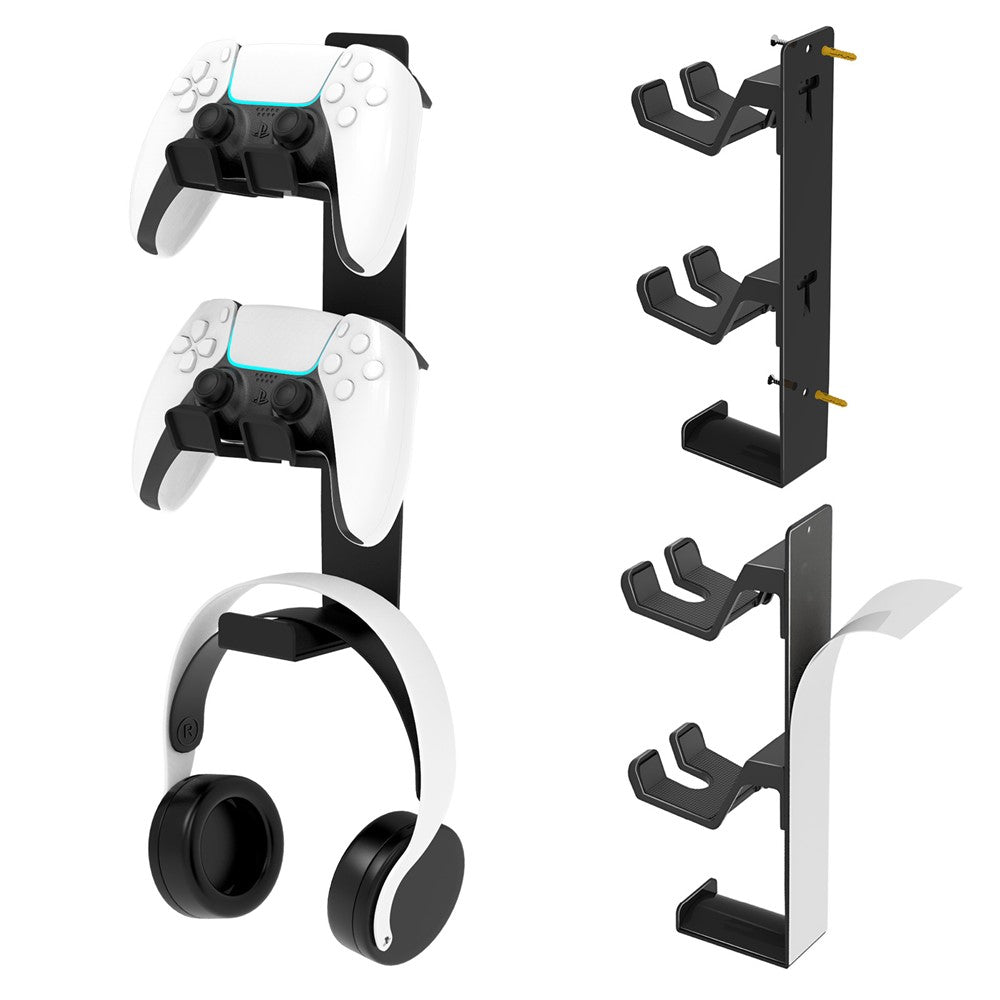 8023 Game Controller Headphone Wall Mount Stand Desktop Organizer for PS4 / PS5 / Xbox Gaming Accessories Holder