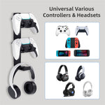 8023 Game Controller Headphone Wall Mount Stand Desktop Organizer for PS4 / PS5 / Xbox Gaming Accessories Holder