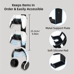 8023 Game Controller Headphone Wall Mount Stand Desktop Organizer for PS4 / PS5 / Xbox Gaming Accessories Holder