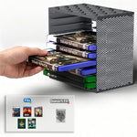 8056 2Pcs Game Disc Storage Tower DIY Modular for Nintendo Switch  /  PS5  /  PS4  /  Xbox Game Cartridge Organizer