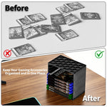 8056 2Pcs Game Disc Storage Tower DIY Modular for Nintendo Switch  /  PS5  /  PS4  /  Xbox Game Cartridge Organizer
