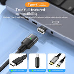 240W 1.2m Magnetic USB-C Cable 120Gbps Thunderbolt 5 Data Transfer Dustproof Type-C Charging Cable
