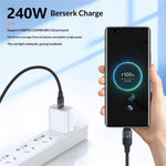 240W 1.2m Magnetic USB-C Cable 120Gbps Thunderbolt 5 Data Transfer Dustproof Type-C Charging Cable
