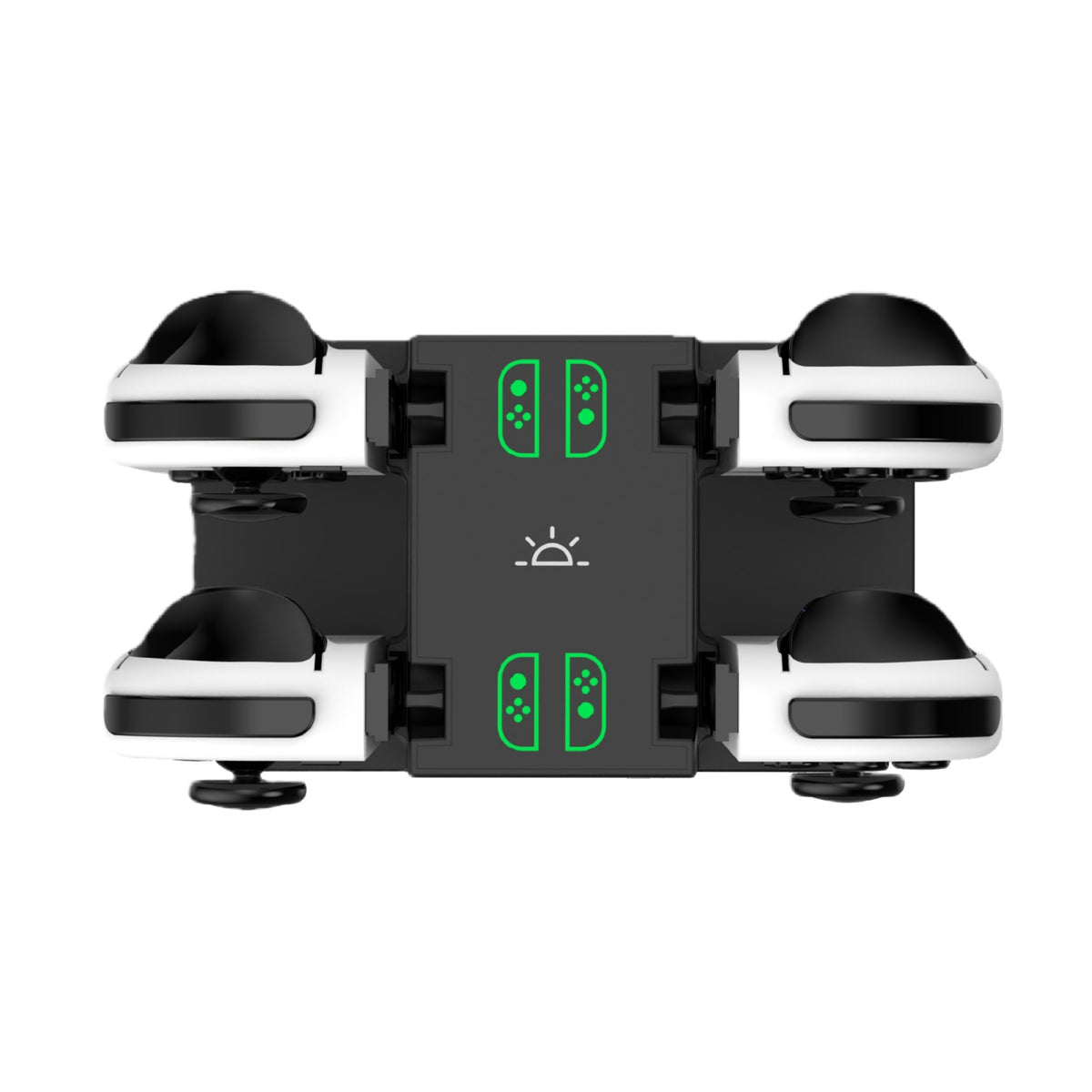 SN009 4-Slot Charging Station for Nintendo Switch/Switch 2 Joy-Con Controller with RGB Breathing Light