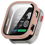 For Huami Amazfit Bip Max Hard PC Watch Case with Tempered Glass Screen Film