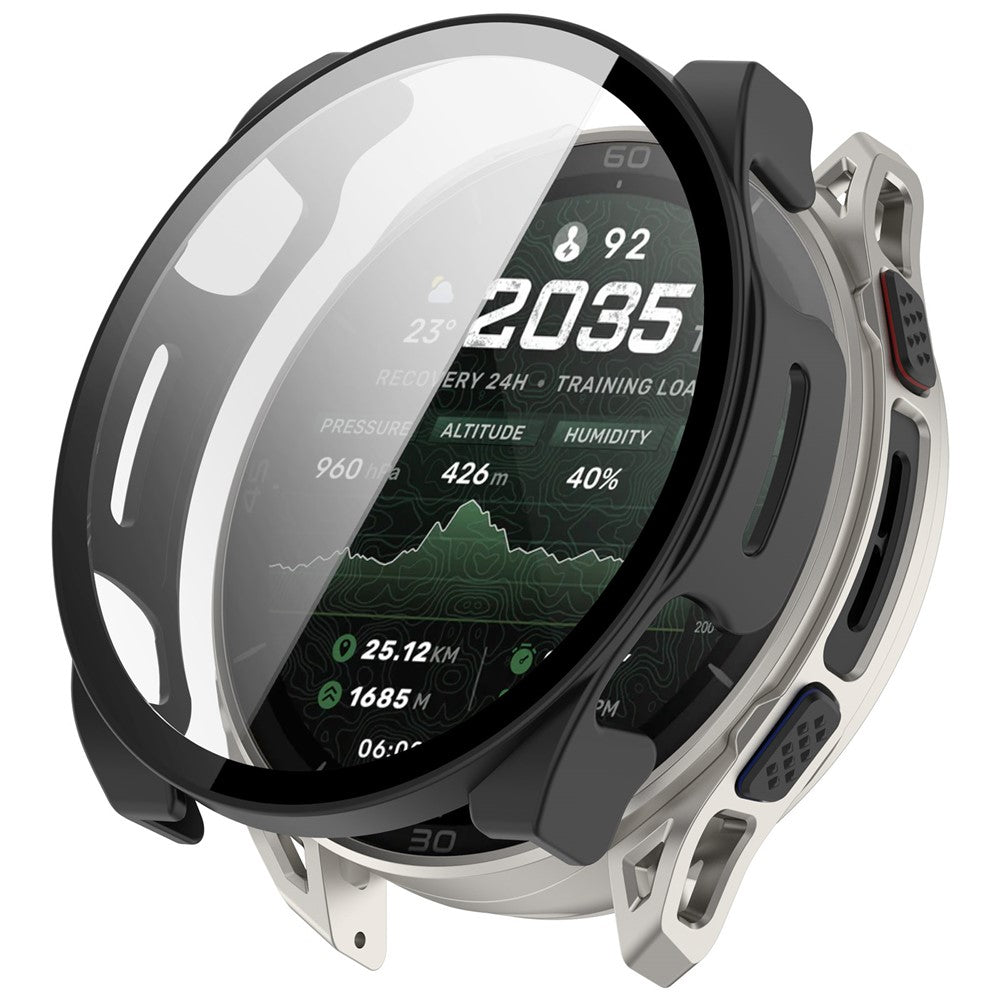 For Huami Amazfit Cheetah 2 Ultra Case Hard PC Watch Cover with Tempered Glass Screen Film