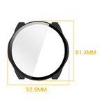 For Huami Amazfit Cheetah 2 Ultra Case Hard PC Watch Cover with Tempered Glass Screen Film