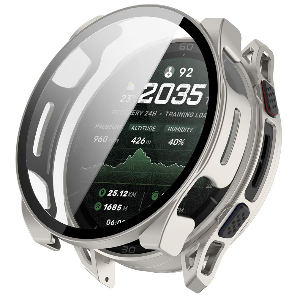 For Huami Amazfit Cheetah 2 Ultra Case Hard PC Watch Cover with Tempered Glass Screen Film