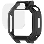 Til Huawei Watch Kids X1 / X1 Pro etui hult hårdt PC-ur beskyttende cover med hærdet glas skærmbeskytter