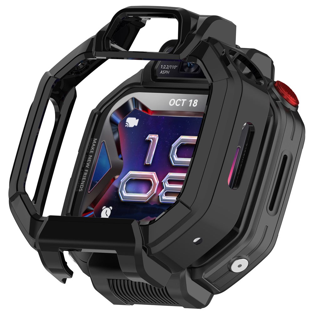 Til Huawei Watch Kids X1 / X1 Pro etui hult hårdt PC-ur beskyttende cover med hærdet glas skærmbeskytter