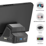 SND-493 Multi-funktionel HD TV-konverteringsdock til Nintendo Switch / OLED med USB-porte 3-i-1 kølestativ