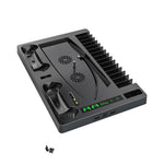 IPLAY HBP-271 For Sony PlayStation 5 Cooling Stand Dual Controller Charging Station Game Disc Storage Headset Holder Desktop Organizer
