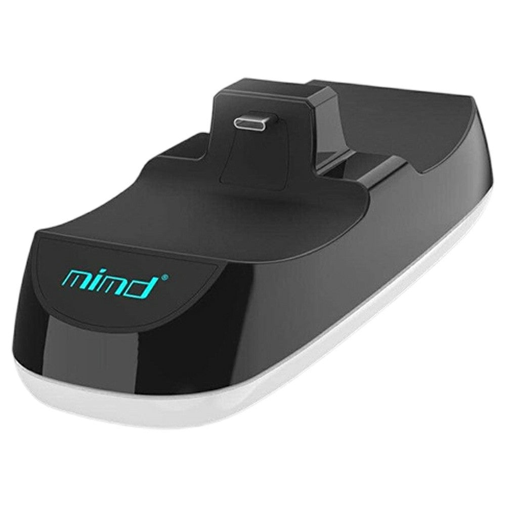 MIMD SND-468 For Sony PlayStation 5 DualSense Wireless Controller Dual Slot Charging Station with LED Indicator
