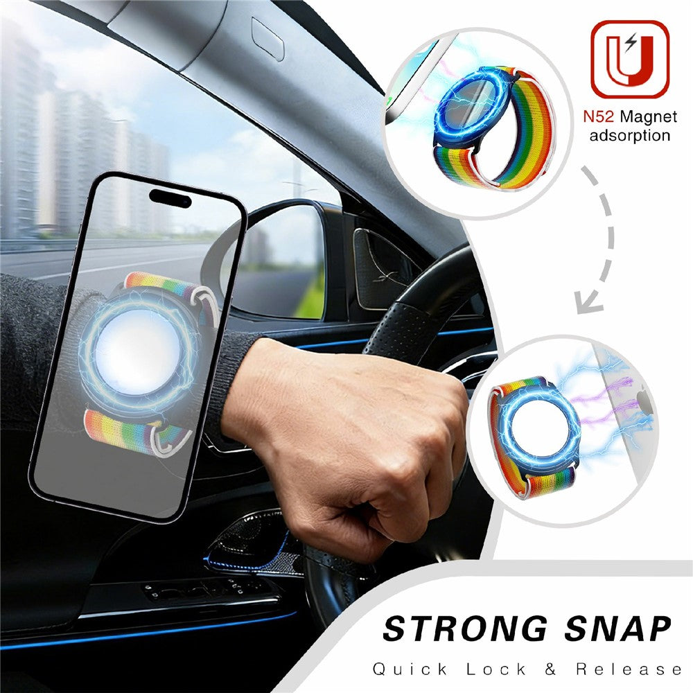 Magnetic Wristband Phone Stand MagSafe-Compatible Mirror Phone Holder Support for Makeup Navigation Sports