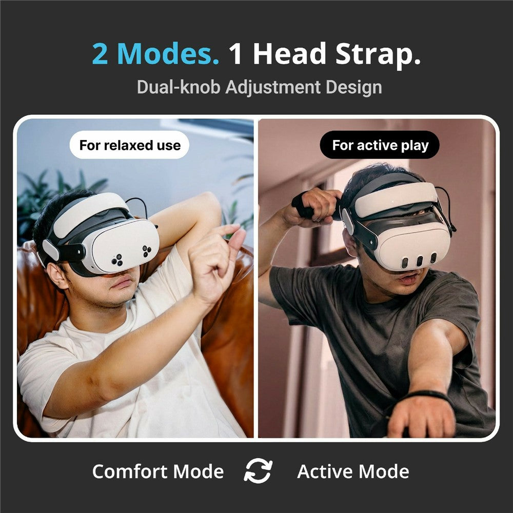 BOBOVR M3 Head Strap for Meta Quest 3  /  3S Adjustable VR Headband Dual Mode Fit