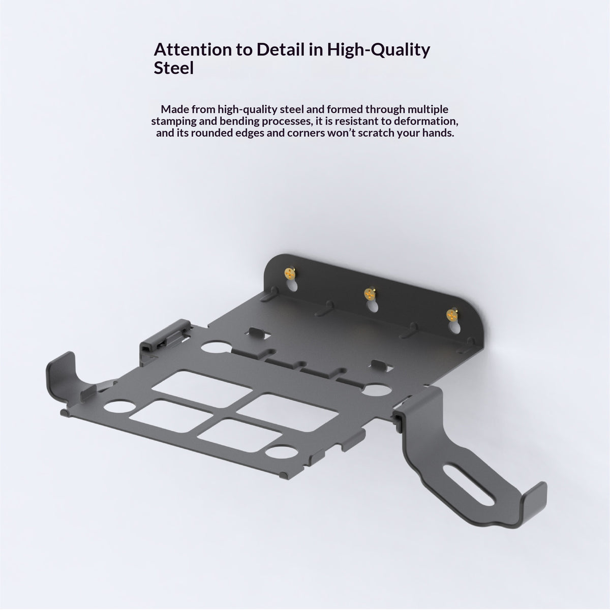 PGTECH GP-830 Wall-Mounted Storage Bracket for Steam Machine / Steam Controller (2nd Generation) Heavy Duty Steel Support