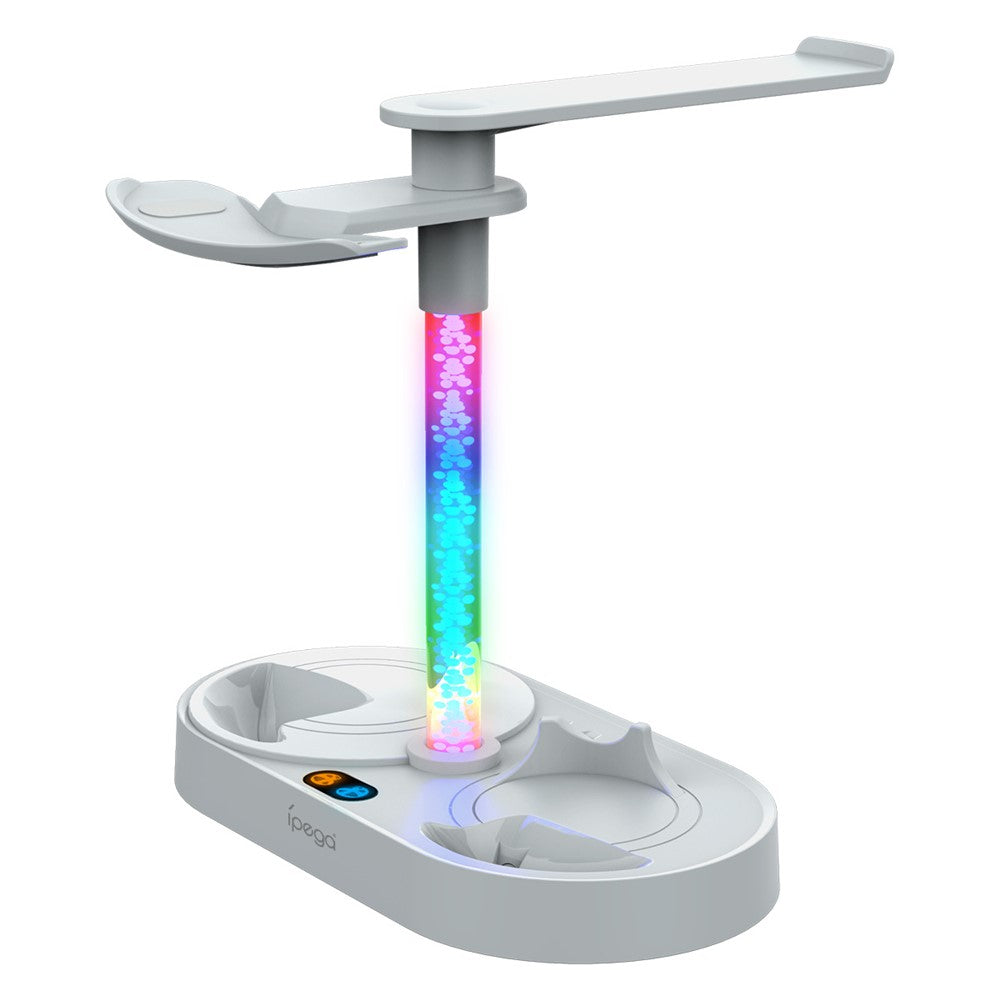 IPEGA PG-P5V001 RGB Light Charger for PS5 VR Headset Charging Display Stand Dual Controller Charging Station