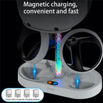 IPEGA PG-P5V001 RGB Light Charger for PS5 VR Headset Charging Display Stand Dual Controller Charging Station