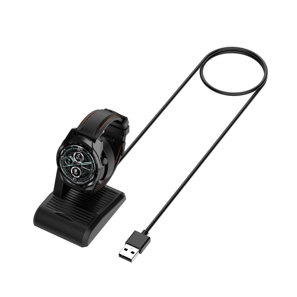 E3 For TicWatch Pro 5 / Pro 3 / Pro 3 LTE / Pro X opladerstander Smartwatch-oplader med 1 m kabel
