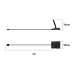 E3 For TicWatch Pro 5 / Pro 3 / Pro 3 LTE / Pro X opladerstander Smartwatch-oplader med 1 m kabel
