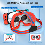 DEVASO VR Headset til Nintendo Switch Spillekonsol Varmeafledende Plasthovedbøjle VR Briller