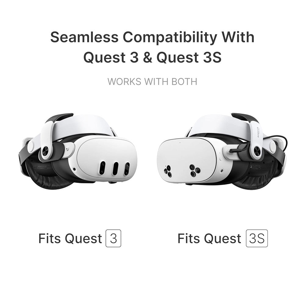 BOBOVR M3 Pro VR Head Strap for Meta Quest 3S / Quest 3 with Magnetic Detachable 5200mAh Battery Pack