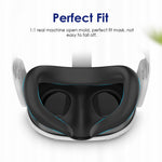 WOLMTT For Meta Quest 3 VR Silicone Eye Mask Anti-sweat Protective Cover