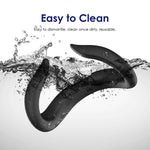 WOLMTT For Meta Quest 3 VR Silicone Eye Mask Anti-sweat Protective Cover