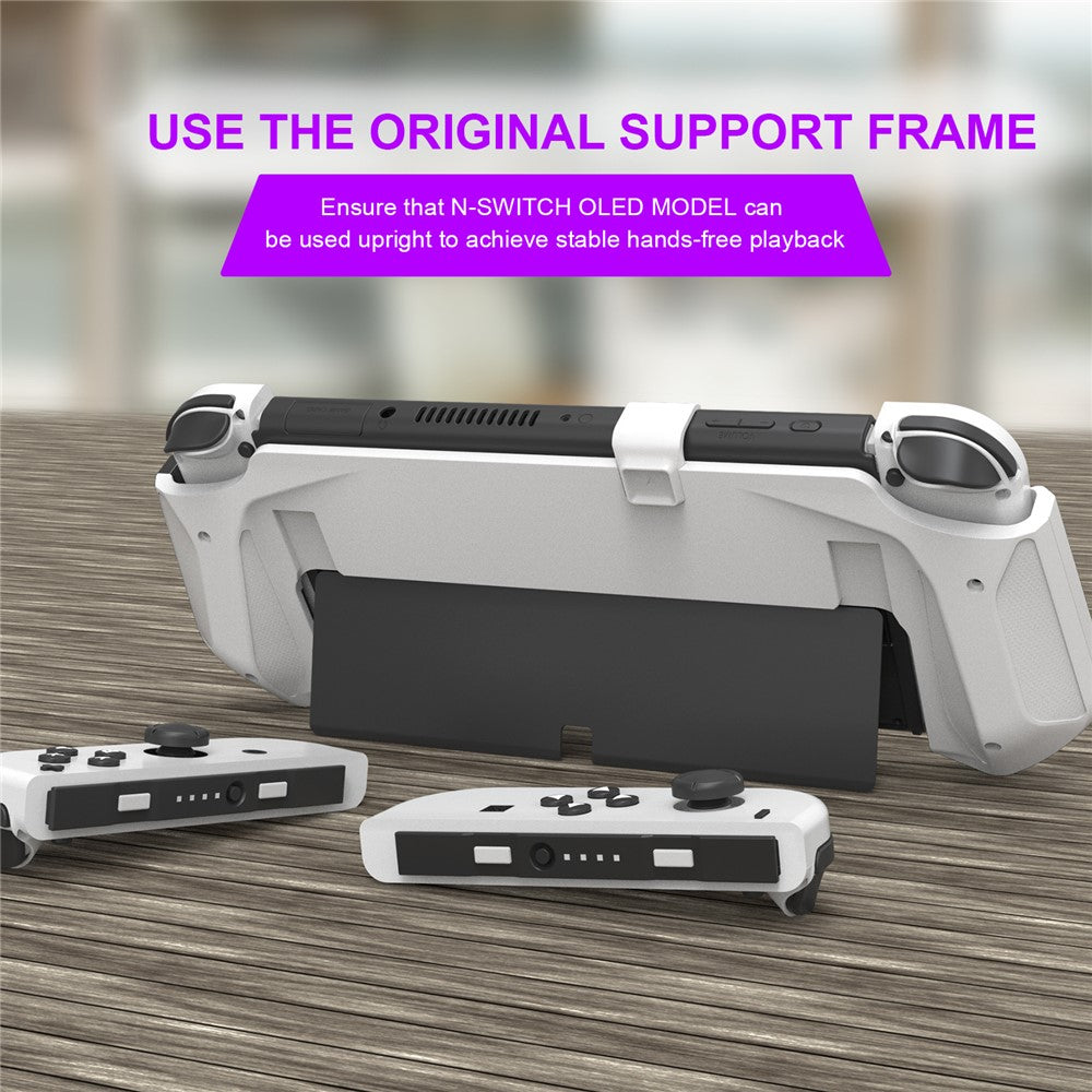 JYS JYS-NS232 For Nintendo Switch OLED Game Console Non-Slip Pluggable Base Grip Case