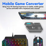 GAMWING Elite Converter+G2 Mus+K12 Lydløst Tastatur+Telefonholder
