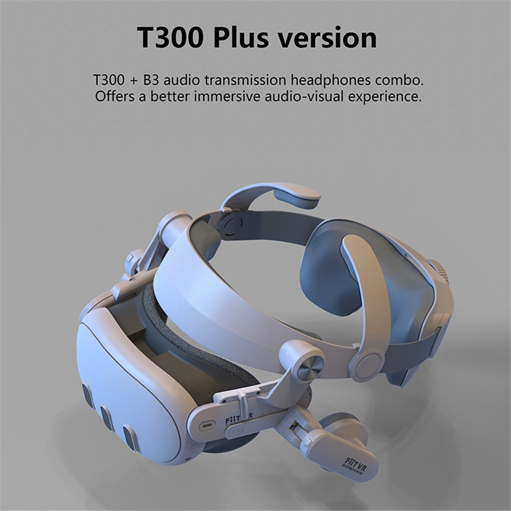 FIIT VR T300 Plus Headband+Front Cover+ Earmuffs for Meta Quest 3 VR Headset Accessories